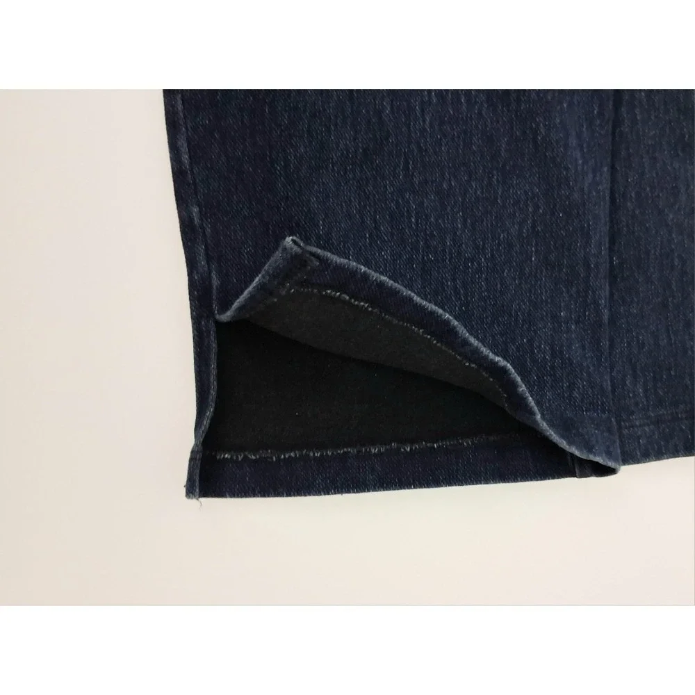 Women with Control Jeans Women's Size XL Blue Pull-on Slim Leg Split Hem Pockets